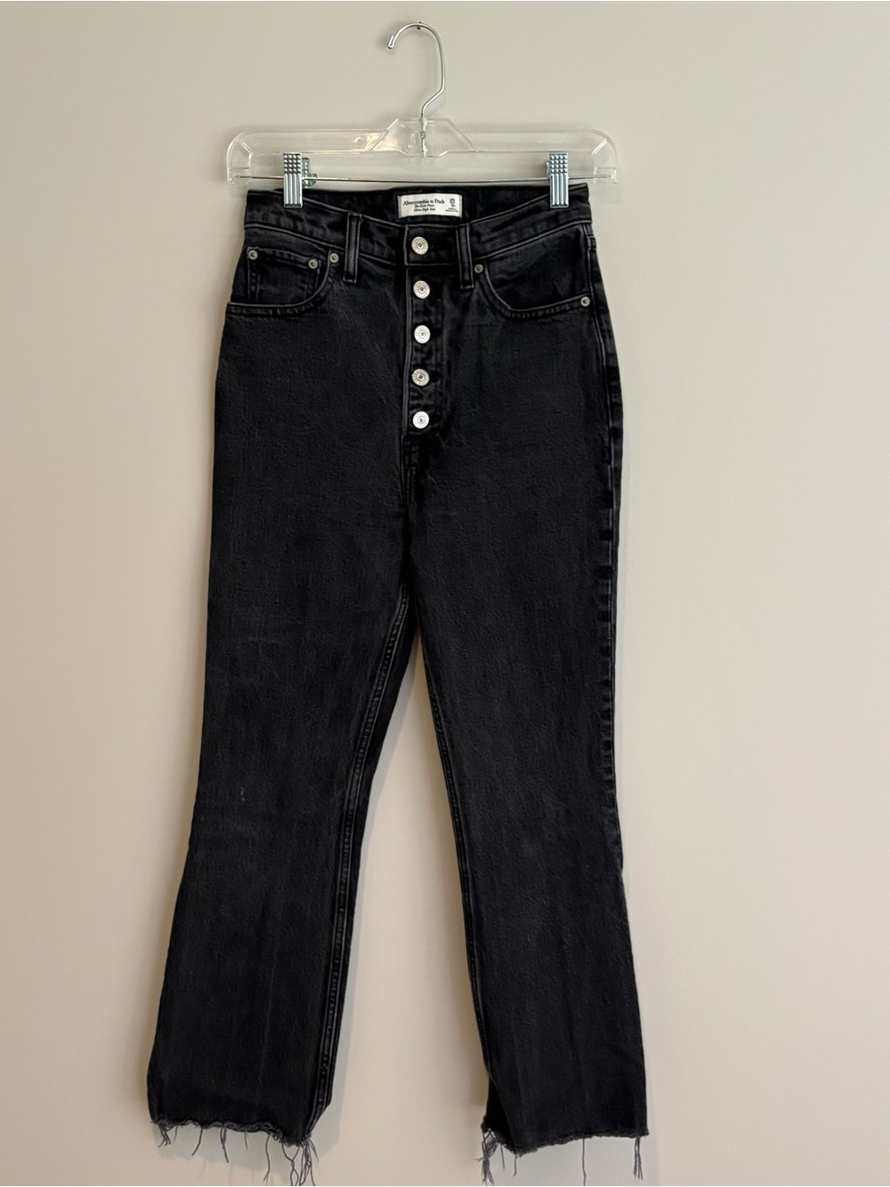 Abercrombie & Fitch The Kick Flare Ultra High-Waist Button-Fly Denim Size 25
